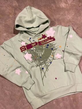 Mint green spider hoodie